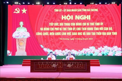 Lãnh đạo tỉnh Hải Dương đối thoại, tháo gỡ khó khăn trong lĩnh vực giáo dục