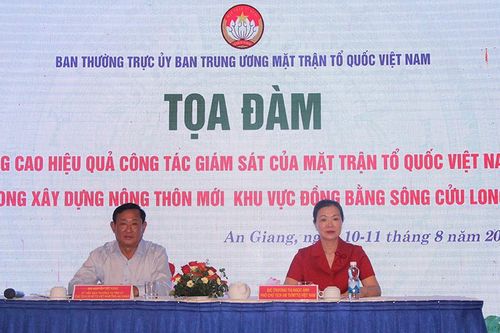 Tọa đàm nâng cao hiệu quả công tác kiểm tra, giám sát của MTTQVN trong xây dựng nông thôn mới khu vực ĐBSCL