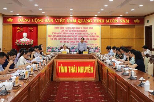 Thái Nguyên tăng cường xây dựng quan hệ lao động hài hòa trong tình hình mới