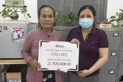 Tiếp tục trao gần 22 triệu đồng đến anh Nguyễn Văn Hộp