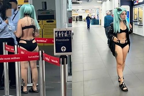 Hành khách mặc bikini đóng giả nhân vật hoạt hình bị cấm lên máy bay