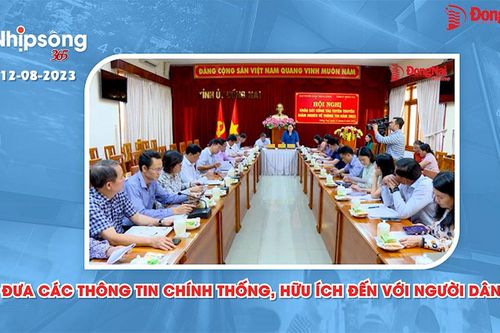 Bản tin truyền hình 'Nhịp sống 365' thứ bảy 12-8-2023