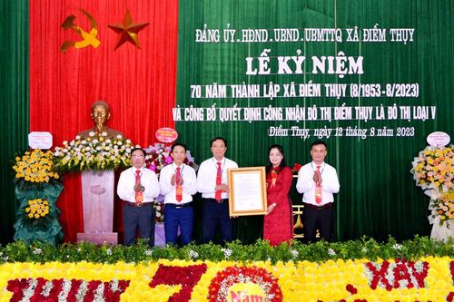 Điềm Thụy được công nhận đô thị loại V