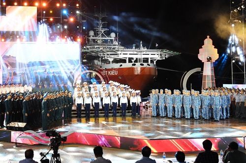 Hình ảnh tổng duyệt Chương trình 'Mạnh giàu từ biển quê hương'