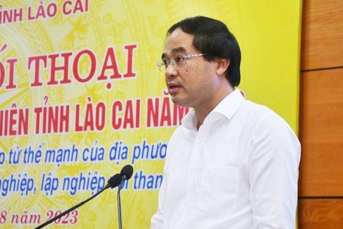 Lãnh đạo tỉnh Lào Cai đối thoại với thanh niên về khởi nghiệp và chuyển đổi số