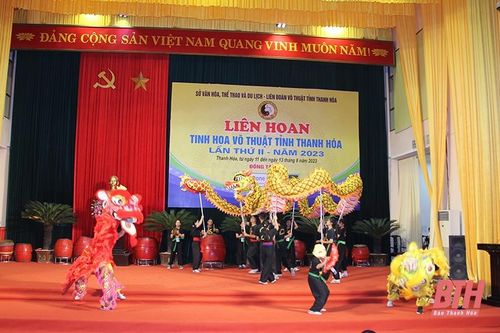 Hơn 500 vận động viên tranh tài tại Liên hoan Tinh hoa võ thuật tỉnh Thanh Hóa năm 2023
