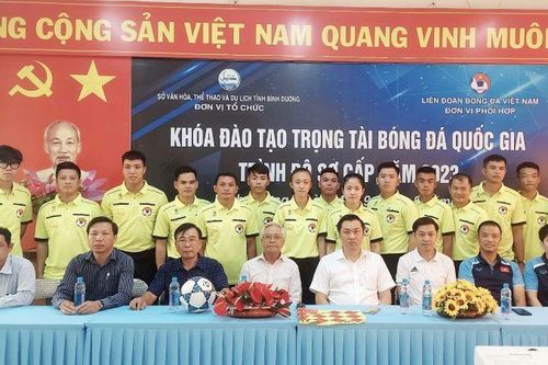 Khai giảng khóa đào tạo trọng tài bóng đá quốc gia trình độ sơ cấp