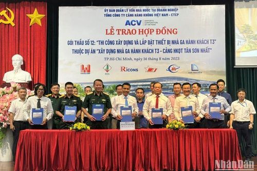 Trao gói thầu xây dựng, lắp đặt thiết bị Nhà ga T3 Tân Sơn Nhất