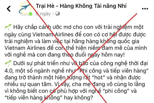 Bị lừa hơn 2,5 tỷ đồng khi đăng ký 'Trại hè - Hàng không tài năng nhí'