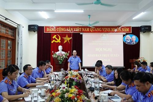 VKSND tỉnh Thái Nguyên: Hội nghị trực tuyến giao ban công tác tháng 8/2023