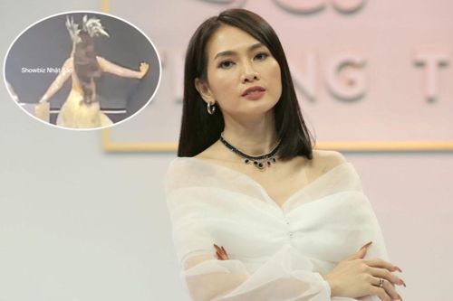Siêu mẫu Anh Thư gặp sự cố trên sân khấu, phản ứng sau đó khiến netizen bất ngờ