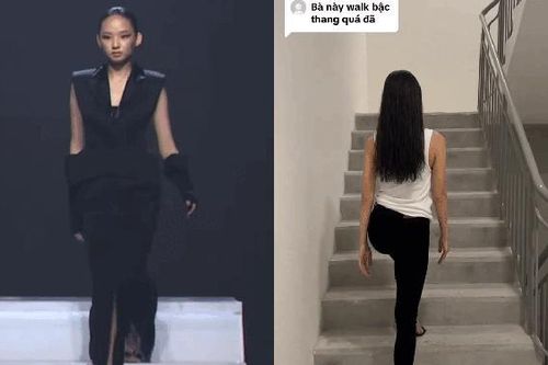 Thí sinh team Lan Khuê hé lộ cảnh tập catwalk cầu thang không cần nhìn xuống