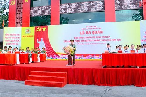 Công an tỉnh ra quân trấn áp tội phạm, bảo đảm an ninh trật tự