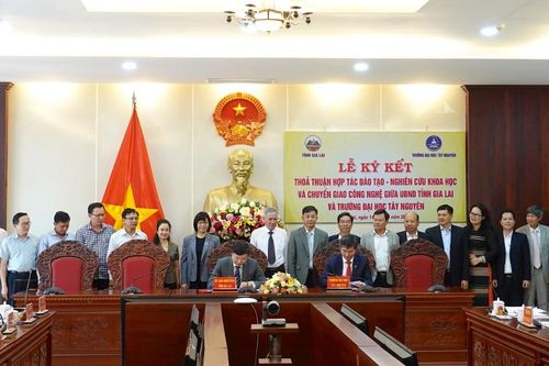 UBND tỉnh Gia Lai và Trường Đại học Tây Nguyên ký kết thỏa thuận hợp tác