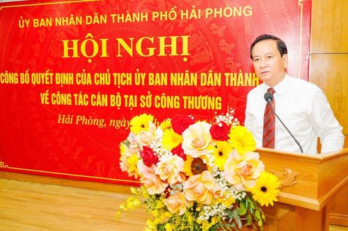 Sở Công Thương Hải Phòng có tân Giám đốc