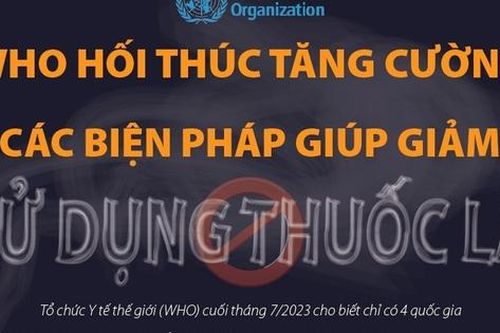 WHO hối thúc tăng cường các biện pháp giúp giảm sử dụng thuốc lá