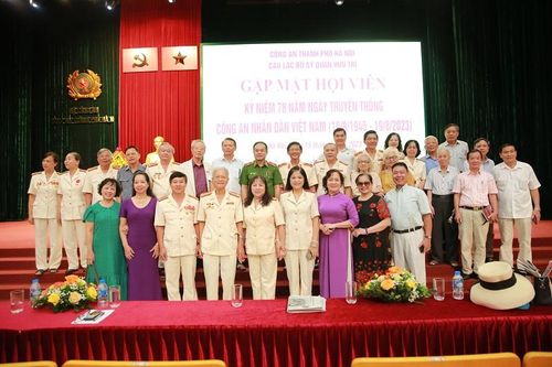 Trân trọng sự đóng góp của các thế hệ sỹ quan hưu trí Công an Thủ đô
