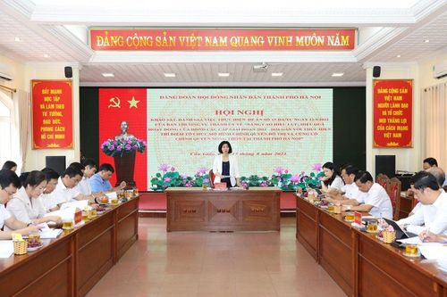 Khảo sát việc thực hiện Đề án 15-ĐA/TU của Thành ủy tại quận Cầu Giấy