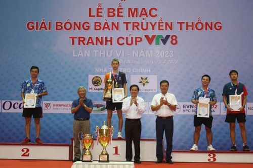 Các tay vợt Đà Nẵng thắng lớn ở Giải Bóng bàn truyền thông Cúp VTV8 lần thứ VI