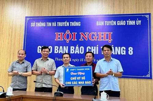Cấp chữ ký số cho văn phòng đại diện, phóng viên thường trú trên địa bàn tỉnh