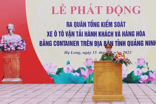 Tổng kiểm soát xe khách và vận tải hàng hóa bằng container trên địa bàn tỉnh Quảng Ninh