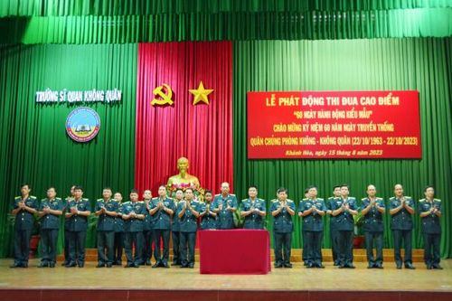 Trường Sĩ quan Không quân phát động thi đua cao điểm '60 ngày hành động kiểu mẫu'