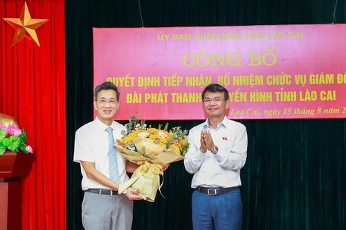 Đồng chí Lê Trường Giang được bổ nhiệm giữ chức vụ Giám đốc Đài Phát thanh - Truyền hình tỉnh