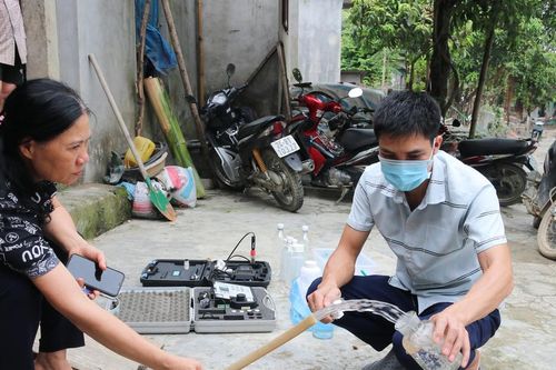 Phân tích mẫu nước sinh hoạt tại xã Tả Phời