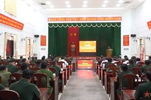 Bộ đội Biên phòng tỉnh An Giang khai mạc diễn tập chỉ huy tham mưu 1 bên 2 cấp