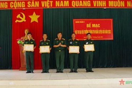 Đánh giá thực chất kết quả Hội thi 'Đại đội trưởng thông tin huấn luyện giỏi' trong Quân đoàn 1