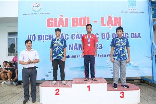 Trên 270 VĐV tham gia Giải bơi - lặn vô địch các Câu lạc bộ Quốc gia