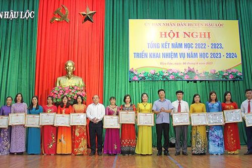 Hậu Lộc tổng kết năm học 2022-2023 và triển khai nhiệm vụ năm học mới