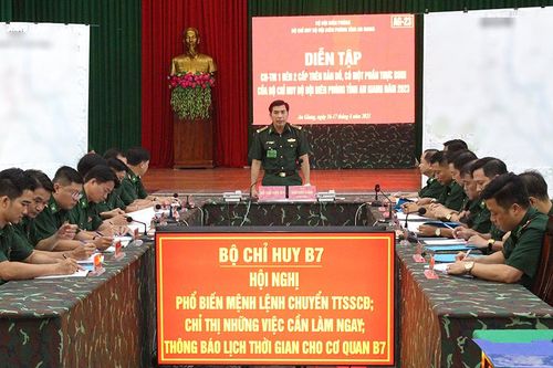 Bộ đội Biên phòng tỉnh An Giang khai mạc diễn tập năm 2023