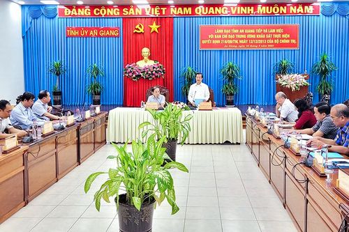 Khảo sát việc thực hiện Quyết định 218-QĐ/TW của Bộ Chính trị tại An Giang