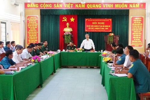 Đảng bộ Quân sự huyện Tri Tôn đạt 'Trong sạch vững mạnh tiêu biểu' 3 năm liền