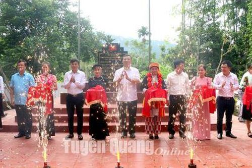 Khánh thành Bia chi bộ Đảng cộng sản đầu tiên tại xã Năng Khả