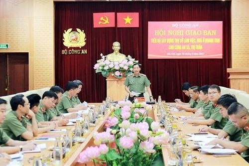 Đẩy nhanh tiến độ xây dựng trụ sở làm việc, nhà ở doanh trại cho Công an xã, thị trấn