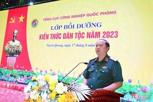 Tổng cục Công nghiệp Quốc phòng khai mạc lớp bồi dưỡng kiến thức dân tộc năm 2023