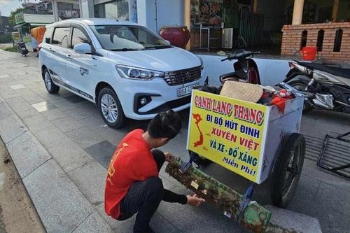 Nam thanh niên dân tộc Thái nghỉ việc để thực hiện hành trình hút đinh xuyên Việt