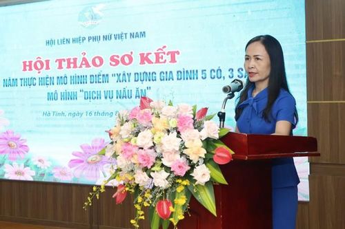 Hà Tĩnh: Mô hình 'Dịch vụ nấu ăn' và 'Xây dựng gia đình 5 có, 3 sạch' được hội viên, phụ nữ hưởng ứng