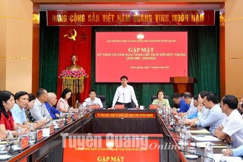 Kỷ niệm 135 năm ngày sinh Chủ tịch Tôn Đức Thắng