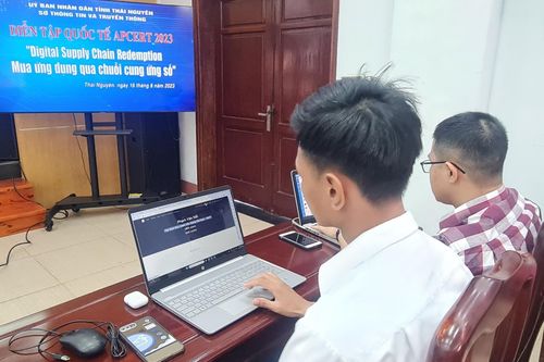 Thái Nguyên tham gia diễn tập quốc tế Apcert 2023