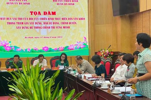 Hơn 150 mô hình dân vận khéo của cựu chiến binh quận Ba Đình