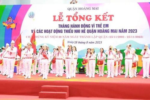 Những điểm sáng trong 'Tháng hành động vì trẻ em' trên địa bàn quận Hoàng Mai