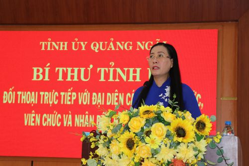 Bí Thư Tỉnh ủy Quảng Ngãi đối thoại với cán bộ, nhân dân huyện miền núi Trà Bồng