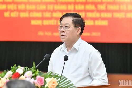 Tiếp tục triển khai hiệu quả các chỉ thị, nghị quyết của Đảng về phát triển văn hóa