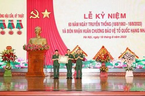 Phòng Hậu cần-Kỹ thuật, Học viện Chính trị đón nhận Huân chương Bảo vệ Tổ quốc hạng Nhất