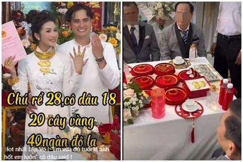 Cô dâu Đồng Tháp 'gây sốt' khi nhận của hồi môn toàn sổ đỏ
