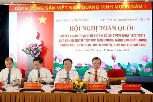 Công tác nghiên cứu, biên soạn, giáo dục lịch sử Đảng - Nhiệm vụ chính trị đặc biệt, cấp bách và lâu dài