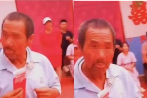 Ông lão có gương mặt khắc khổ xuất hiện trong đám cưới, nhiều người bật khóc